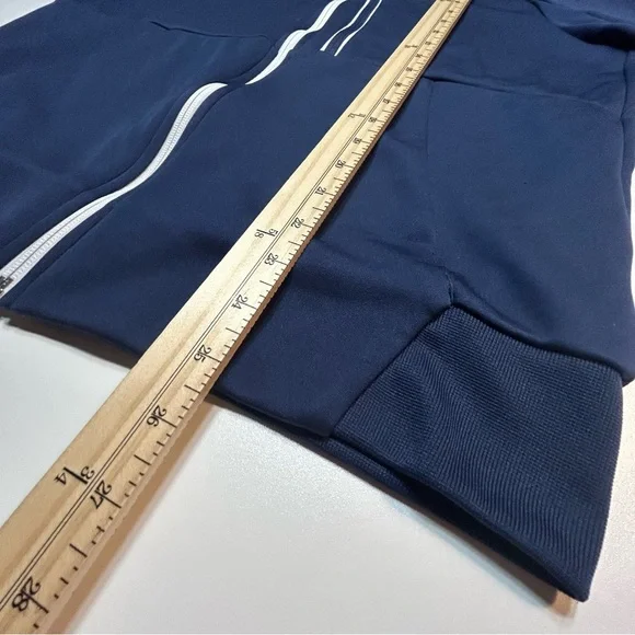 Nike Men's Sportswear Tribute N98 Full Zip Track Jacket Midnight Navy White - Picture 6 of 6